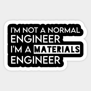 materials engineer Sticker